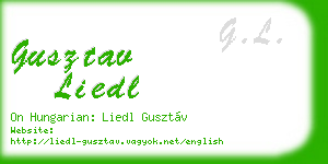 gusztav liedl business card